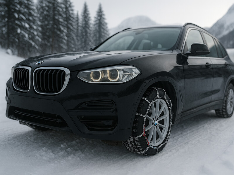 Blogafbeelding: Winterbanden en sneeuwkettingen in Europa met de auto